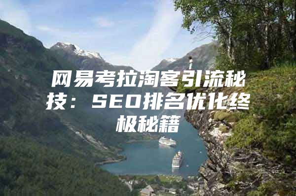 网易考拉淘客引流秘技：SEO排名优化终极秘籍