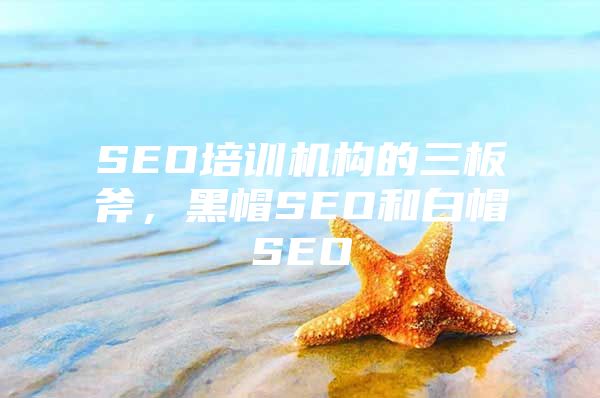 SEO培训机构的三板斧，黑帽SEO和白帽SEO