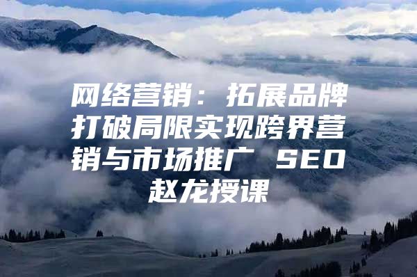 网络营销：拓展品牌打破局限实现跨界营销与市场推广 SEO赵龙授课