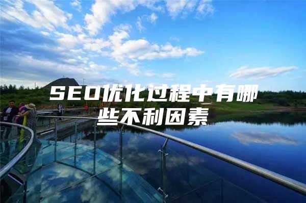 SEO优化过程中有哪些不利因素