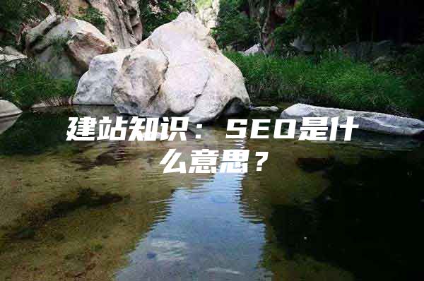 建站知识：SEO是什么意思？