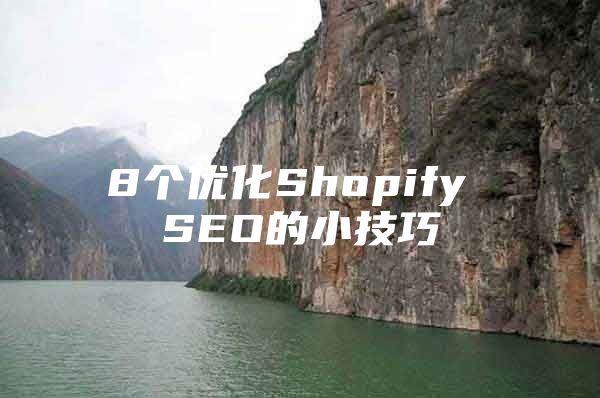 8个优化Shopify SEO的小技巧