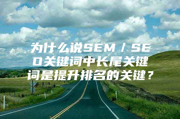 为什么说SEM／SEO关键词中长尾关键词是提升排名的关键？