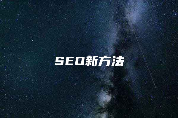 SEO新方法