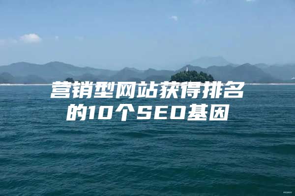 营销型网站获得排名的10个SEO基因