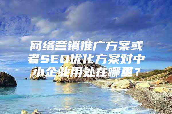 网络营销推广方案或者SEO优化方案对中小企业用处在哪里？