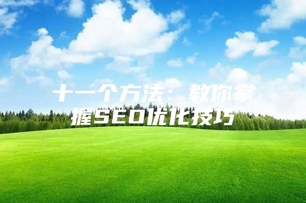 十一个方法：教你掌握SEO优化技巧