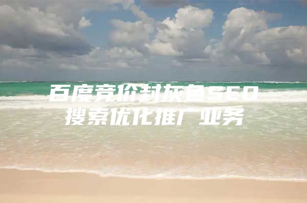 百度竞价封灰色SEO搜索优化推广业务