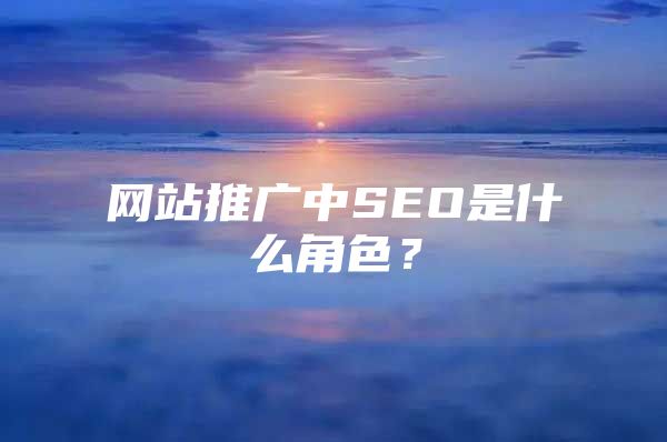 网站推广中SEO是什么角色？