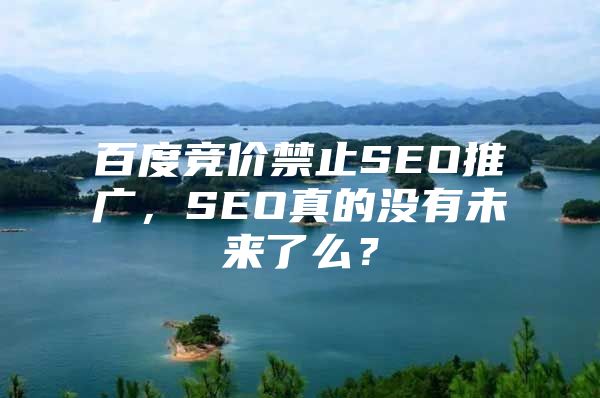 百度竞价禁止SEO推广，SEO真的没有未来了么？