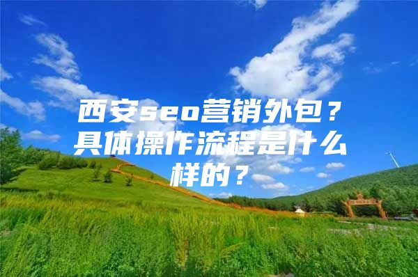 西安seo营销外包？具体操作流程是什么样的？