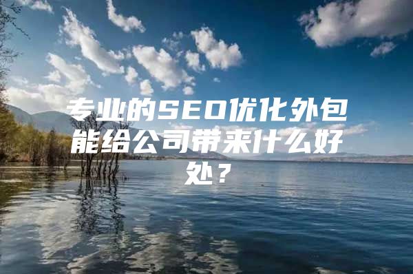 专业的SEO优化外包能给公司带来什么好处？