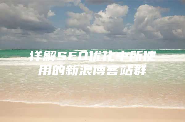 详解SEO优化中所使用的新浪博客站群