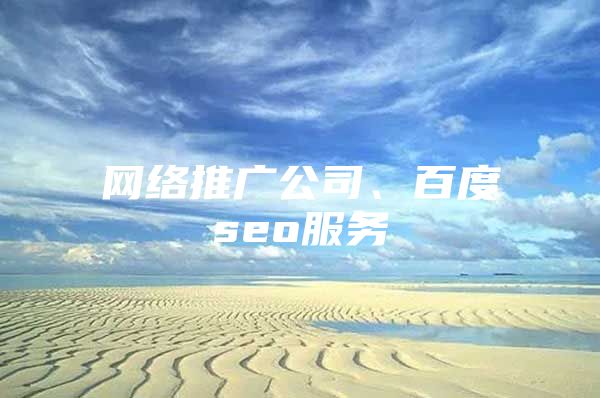 网络推广公司、百度seo服务