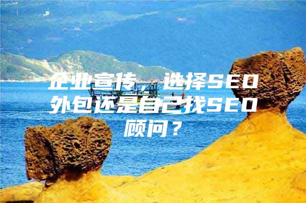 企业宣传，选择SEO外包还是自己找SEO顾问？