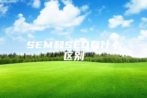 SEM和SEO有什么区别