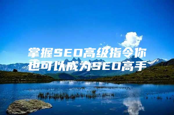 掌握SEO高级指令你也可以成为SEO高手