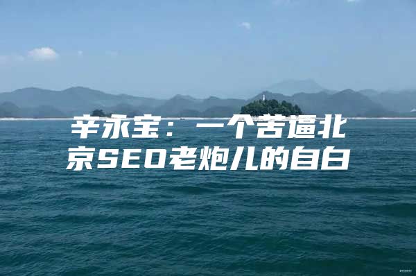 辛永宝：一个苦逼北京SEO老炮儿的自白